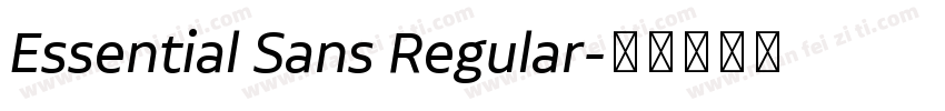 Essential Sans Regular字体转换